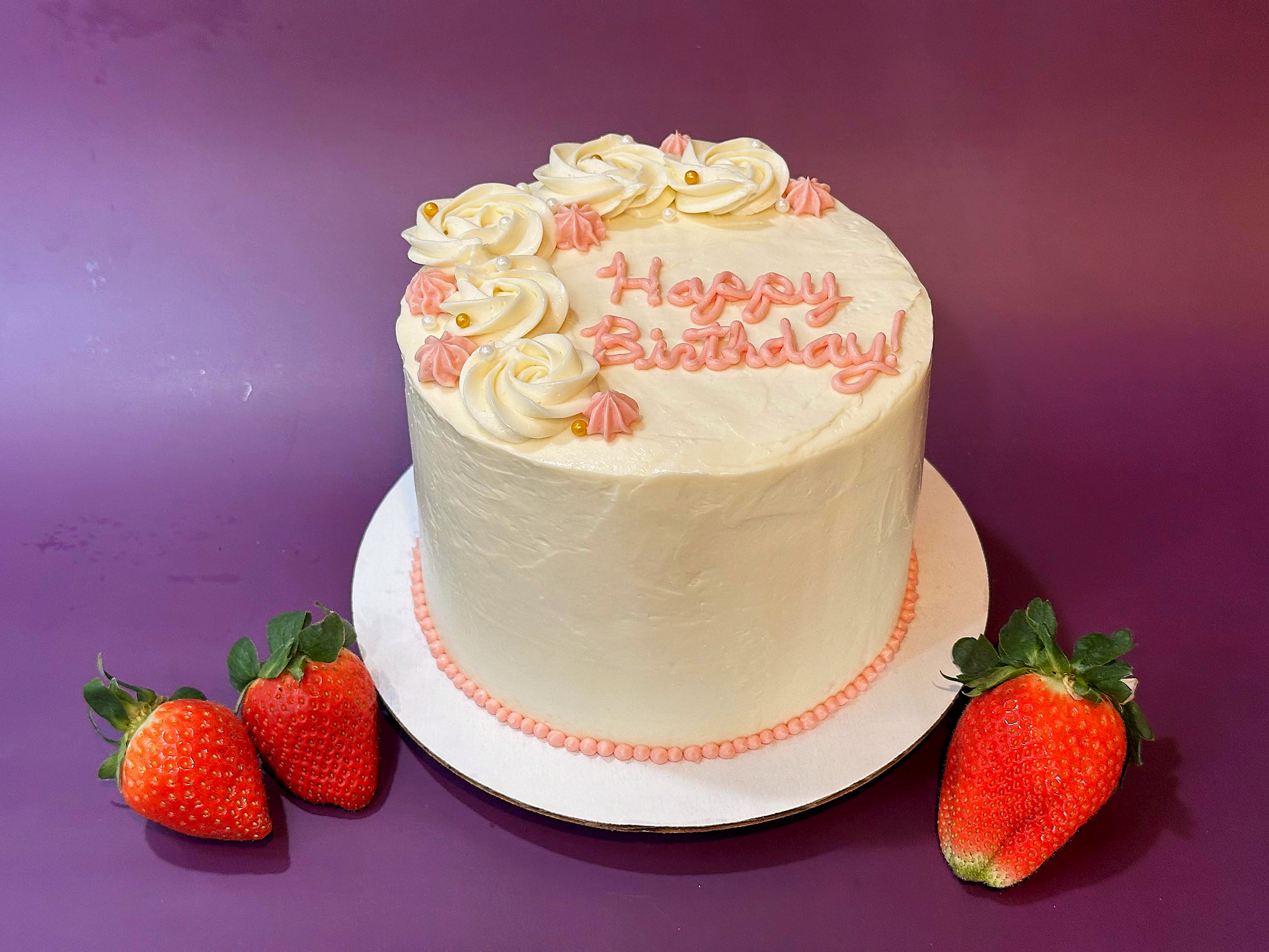 Strawberrly Elderflower Cake